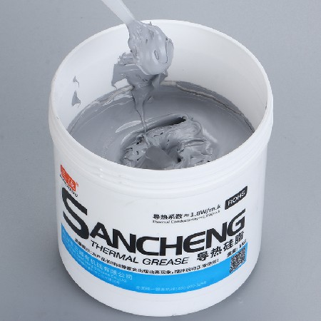 導熱硅脂 灰色散熱膏不固化 高導熱硅脂1kg電子元件燈具導熱