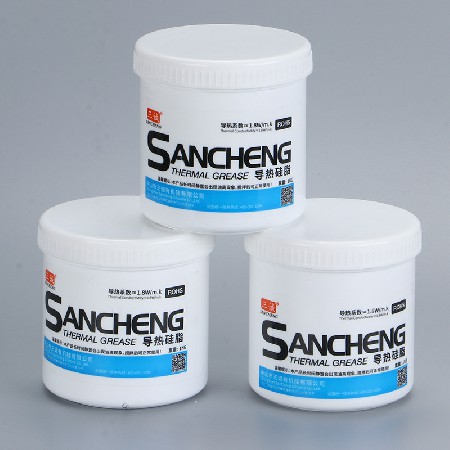 導熱硅脂 灰色散熱膏不固化 高導熱硅脂1kg電子元件燈具導熱